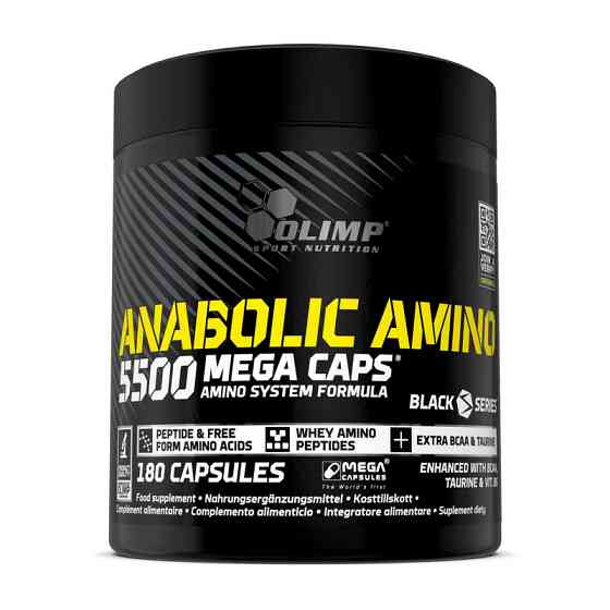 Амінокислотний комплекс Olimp Anabolic Amino 5500 Mega Caps 180 капсул Луцьк