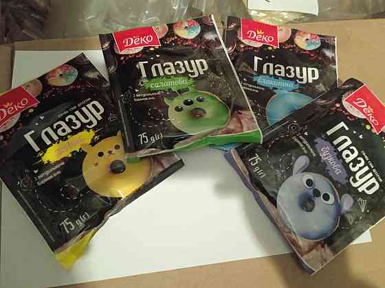 Глазур із натуральними барвниками Деко 75 г Мікс Харків