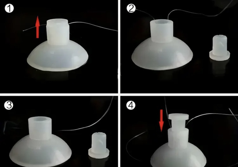Штучна рибка Ангел для акваріума декор силіконова і люмінесцентна 7 на 9,5 см помаранчева Київ - фото 8