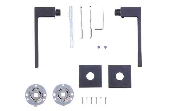 Ручка Linea Cali, модель Corner хром матовый Черный Киев