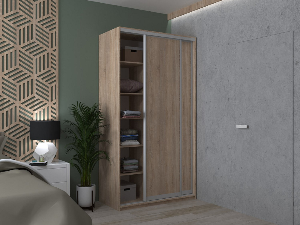 Шкаф-купе двухдверный Doros Сити Лайт 120х60х225 см Дуб сонома (DRS-011091) Львов - изображение 1