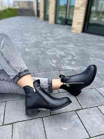 Без бренда Черевики жіночі D and V 2122 чорні (зима, шкіра натуральна) (2188) 39 Коломыя
