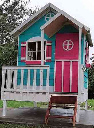 Ігровий дерев'яний будиночок/ Детский игровой домик на подарок Киев