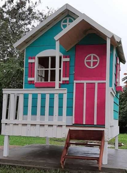 Ігровий дерев'яний будиночок/ Детский игровой домик на подарок Киев - изображение 1