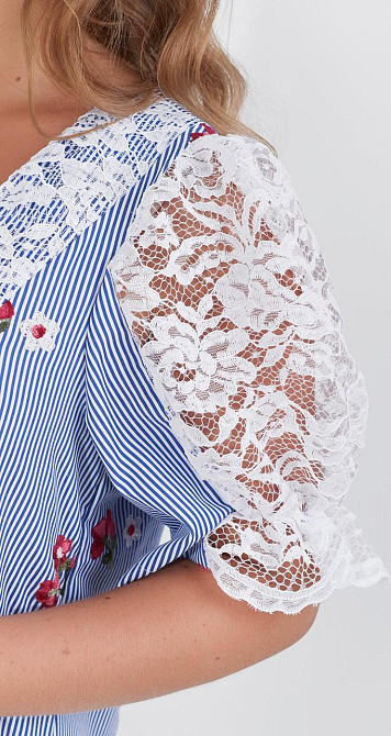 Літнє плаття великого розміру з гарним мереживом Київ - фото 3