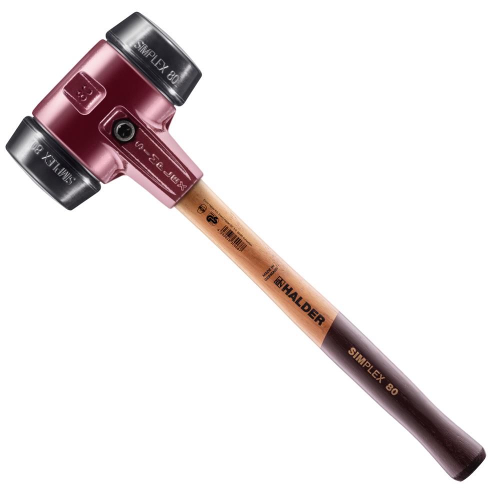 Молоток HALDER Simplex 3002 насадки из черной резины Одесса - изображение 1