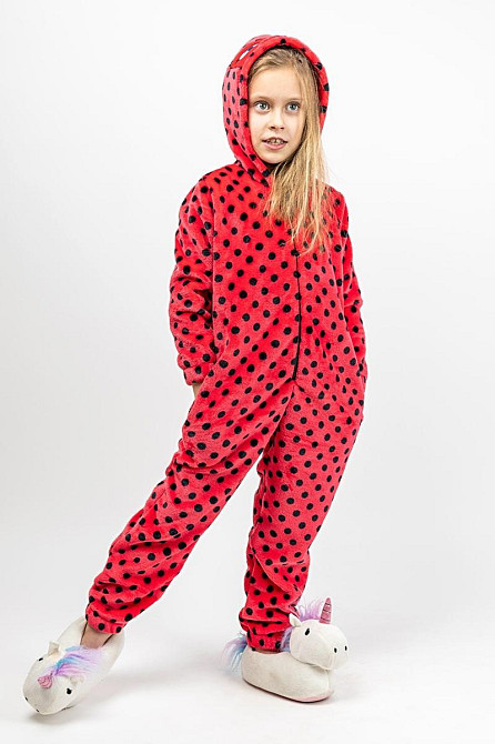 Кігурумі дитячий і підлітковий, "Леді Баг", комбінезон -  домашній на блискавці топ Київ - фото 2