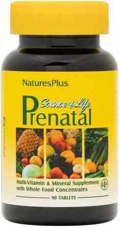 Вітаміни для жінок під час вагітності Nature's Plus Source of Life Prenatal 90 таб Київ