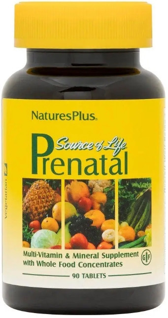 Вітаміни для жінок під час вагітності Nature's Plus Source of Life Prenatal 90 таб Київ - фото 1