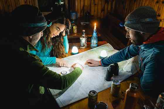 Ліхтар налобний Highlander Deneb 100 Sensor Rechargeable Head Torch Blue (TOR191) Київ