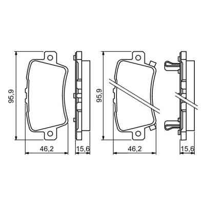 Тормозные колодки Bosch 0 986 494 249 Винница