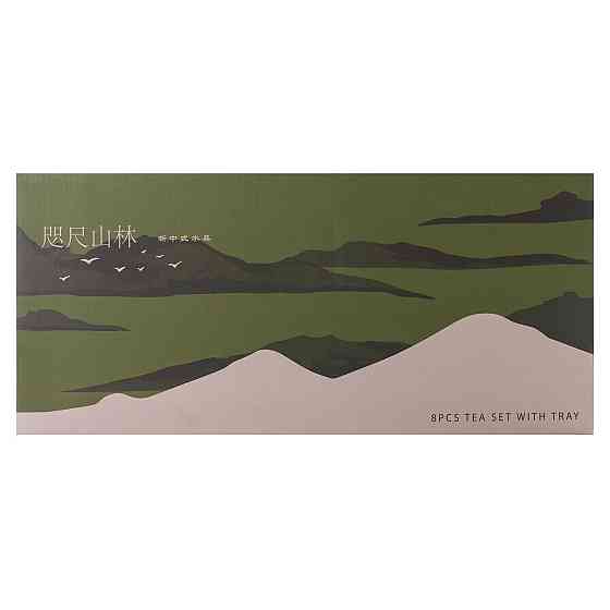 Чайный набор на 6 персон с бамбуковой подставкой Киев