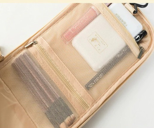 Косметичка-сумка дорожная 205 на 240 на 105 мм розовый Киев - изображение 6