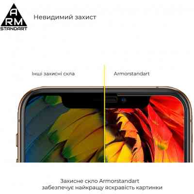 Стекло защитное Armorstandart Full Glue Curved для Xiaomi 12/12X Black (ARM60930) Винница