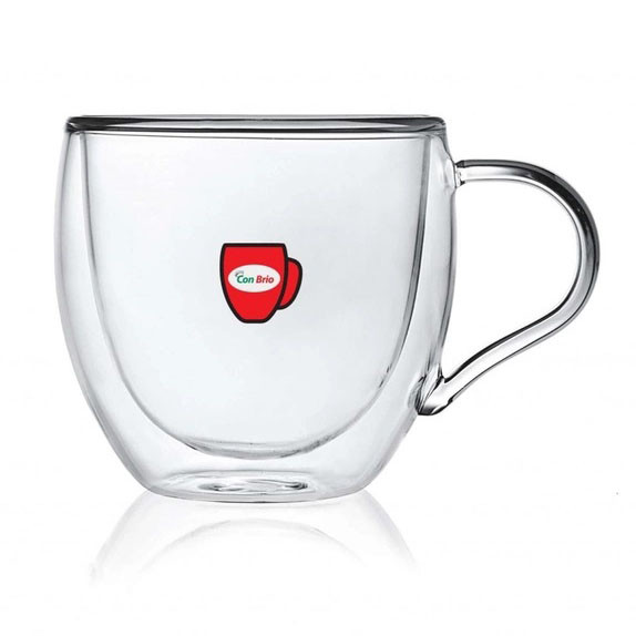 Набір чашок для лате з подвійним дном, Прозорі кружки з подвійним дном Склянки склом DQ-83 Івано-Франківськ - фото 3