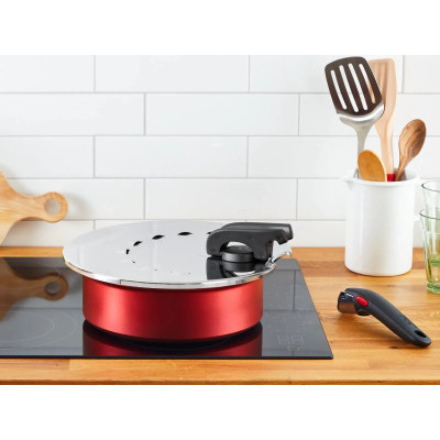 Кришка для посуду Tefal Ingenio, 20-28см, нержавіюча сталь, пластик (L9829853) Вінниця - фото 3
