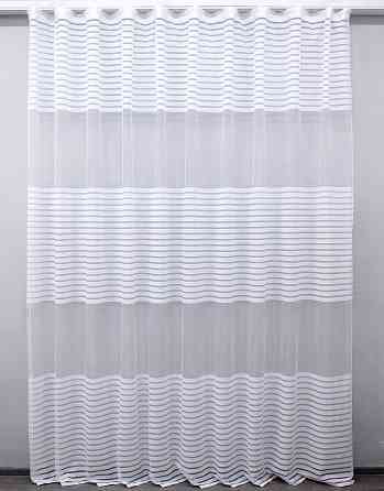 Тюль VR-Textil 1894т Фатин з вишивкою та люрексом Бежевий 300х150 см (40-262) Київ