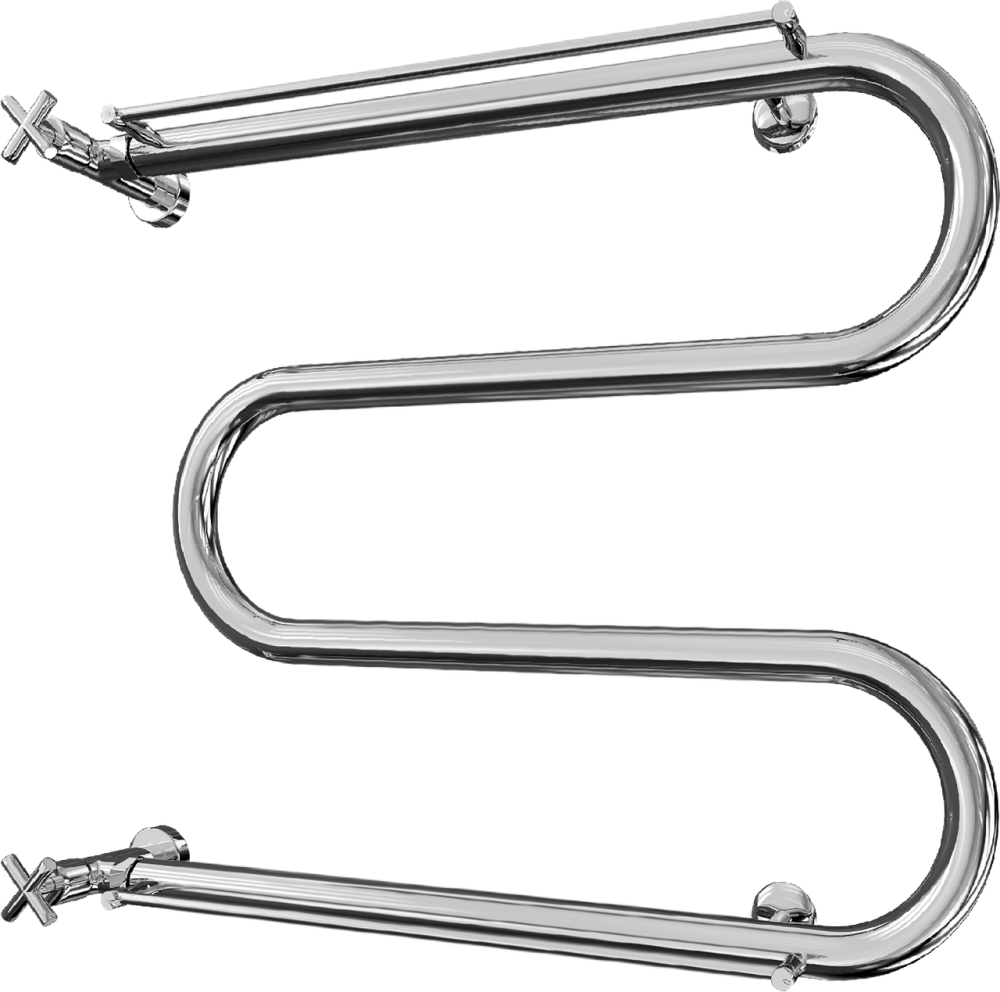 Водяна рушникосушка Mario Змійка ∅25 з полицею 525x600/500 Київ - фото 3