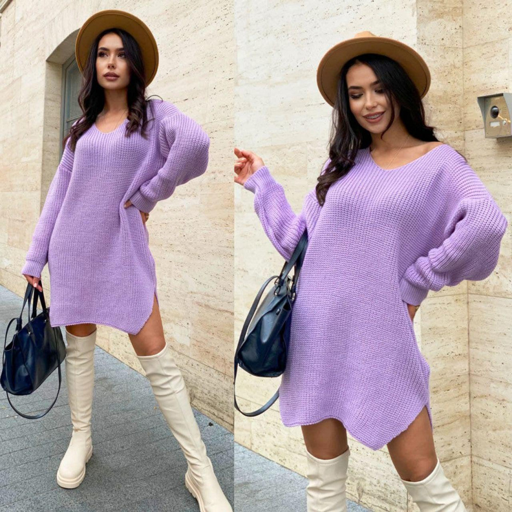 Жіноча стильна в'язана сукня-туніка оверсайз. 42-48р Київ - фото 9