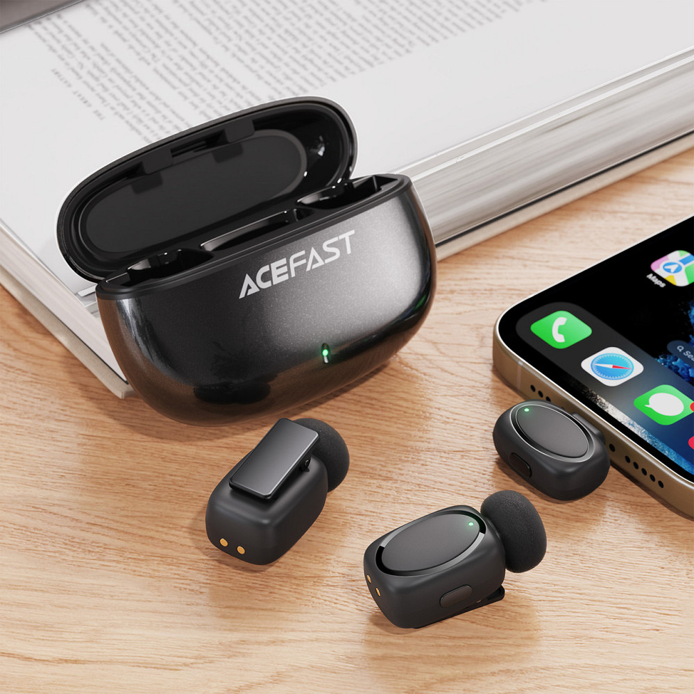 Беспроводная микрофонная система ACEFAST R2 dual-mic (Type-C) Black Одесса - изображение 7