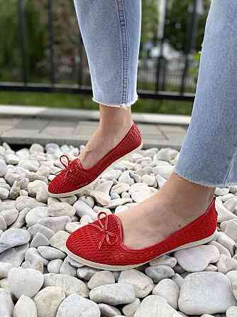 No brend Балетки жіночі ABC-7 червоні (літо, сітка) (1275) 37р.38р.39р.40р. Коломыя