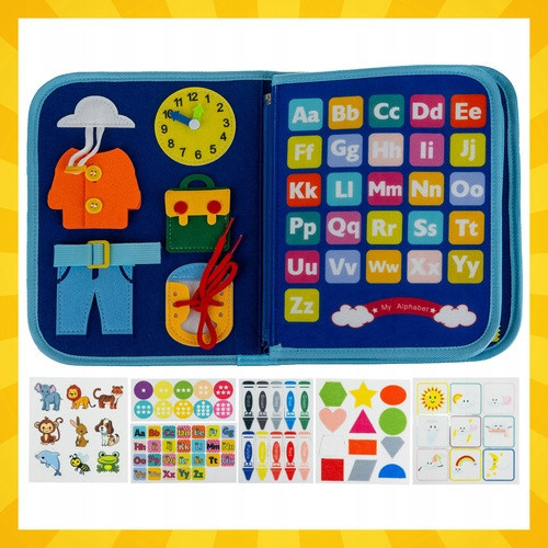 Маніпулятивна іграшка-дошка 7в1 настільна Kruzzel (26881) Синя Нововолинськ - фото 2