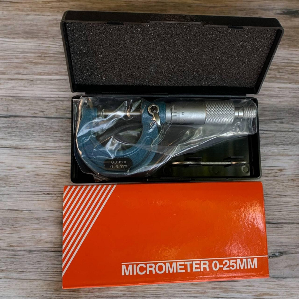 Мікрометр гладкий МК 0-25 мм — прецизійний вимірювальний інструмент для точних зовнішніх вимірів металу Харків - фото 2