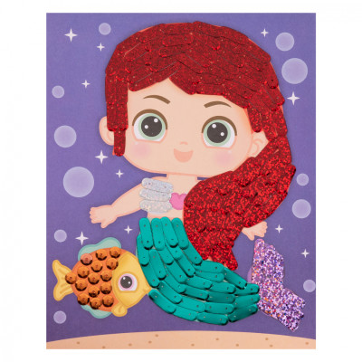 Набор для творчества 1 вересня Русалочка Аппликация фигурными пайетками (954586) Винница - изображение 3