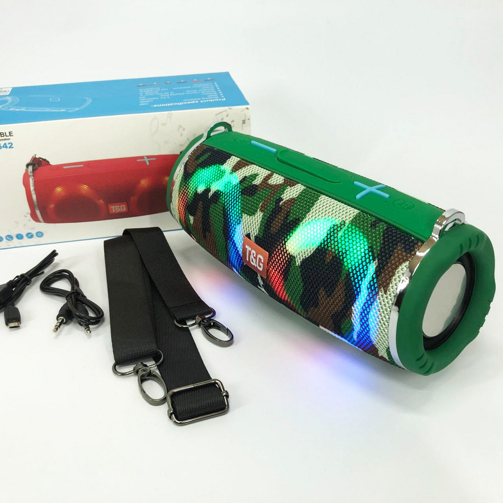 Мини-колонки с подсветкой, Портативная Bluetooth колонка AUX, Бюджетная блютуз колонка RT-61 Львов - изображение 17