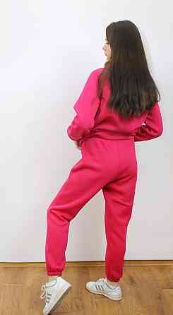 Теплый спортивный костюм женский на змейке Малиновый 42/44 Харьков