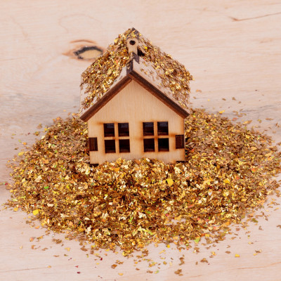 Прикраса декоративна Novogod`ko сніг штучний, золотий, 80 г (974180) Вінниця - фото 1