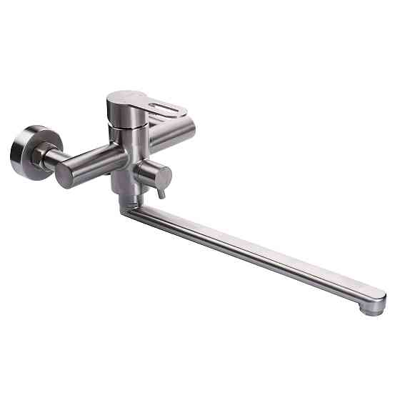 Змішувач для ванни Globus Lux RING SR-208 EURO, вилив 350мм,НЕРЖ._Комплект Луцк