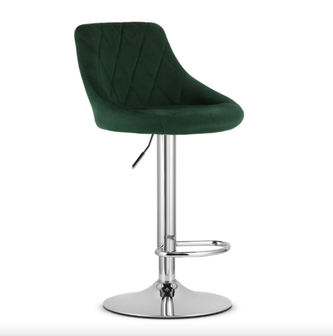 Барний стілець Leobert Kast з спинкою зелений Киев - изображение 1