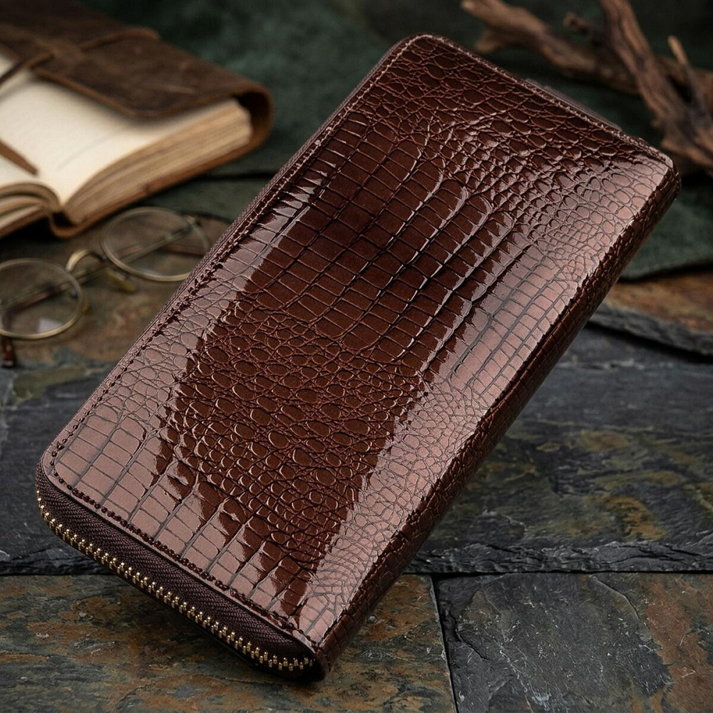 Кошелек женский ST Leather 18438 (S7001A) многофункциональный Коричневый Киев - изображение 11