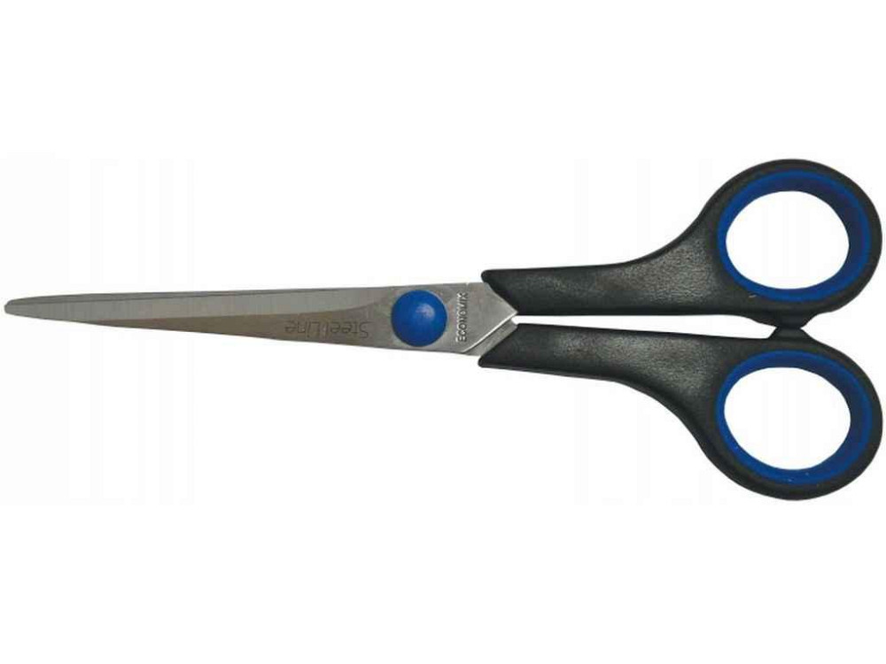 Ножиці 17 см, пласт. ручки з гум. вставками ТМ ECONOMIX Київ - фото 1