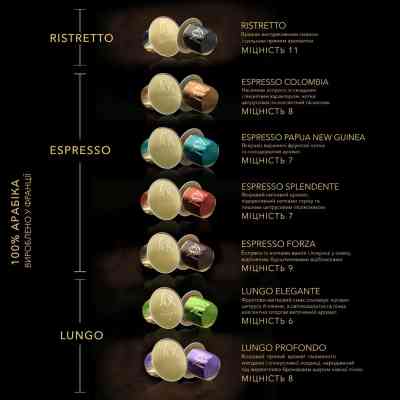 Кофе L'OR Espresso Ristretto 100% Арабика в капсулах 10 шт (8711000891643) Винница