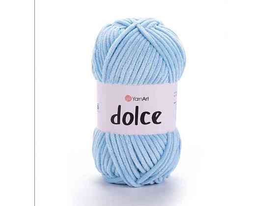 Пряжа Dolce блакитний 100% мікрополіестр 120м 100г 5шт/уп 749 ТМ YarnArt Київ