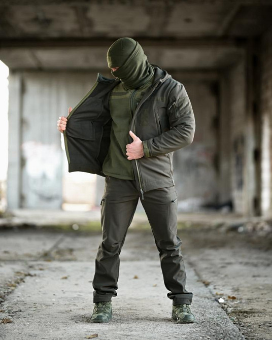 Тактичний костюм Softshell 5в1 LUNAR олива ТР6408 Одеса - фото 11