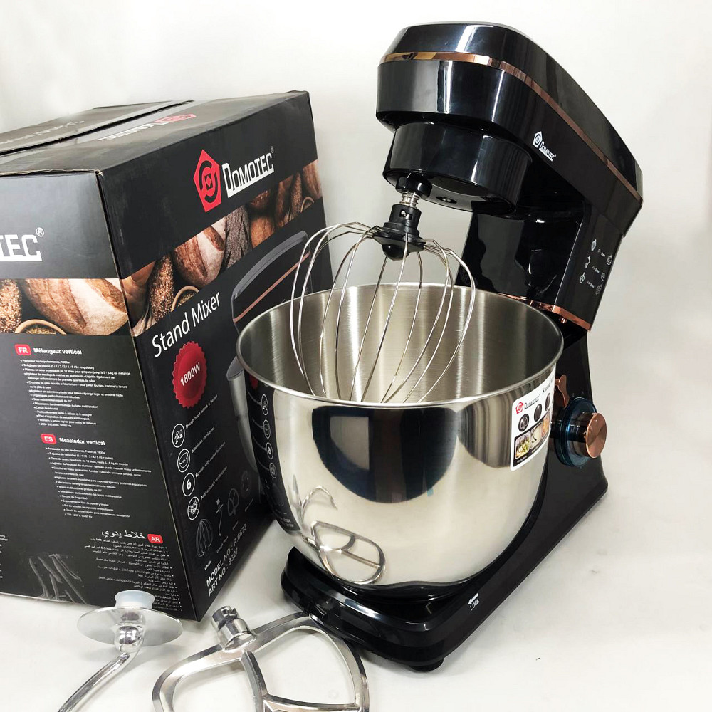 Миксер для взбивания кремов Domotec R 6673 12 л, Миксер с железной чашей, Тестомес с большой чашей PK-53 Львов - изображение 16