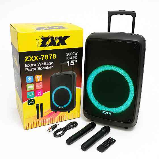 Акустична система для свят ZXX-7878, Bluetooth колонка для гарної музики, Музичну колонку з мікрофоном HS-54 Київ