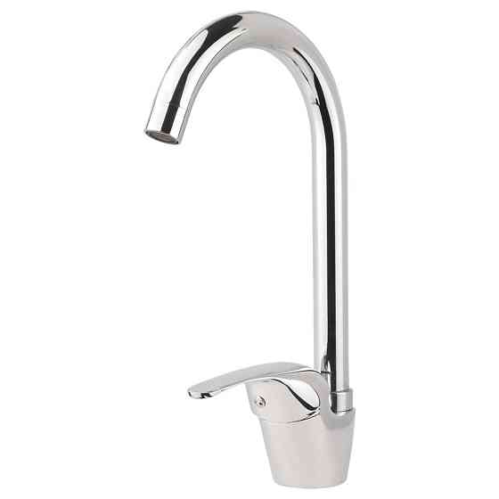 Смеситель s55 Ø40 для кухни излив высокий ухо на гайке AQUATICA (9755100) Киев