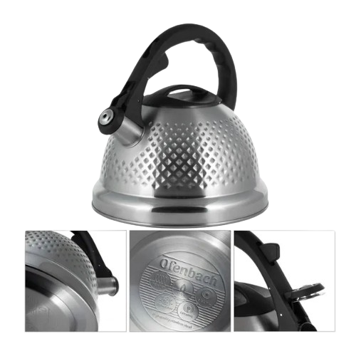 Чайник 2,7л нержавіюча сталь зі свистком 100306 Ofenbach Житомир - изображение 4