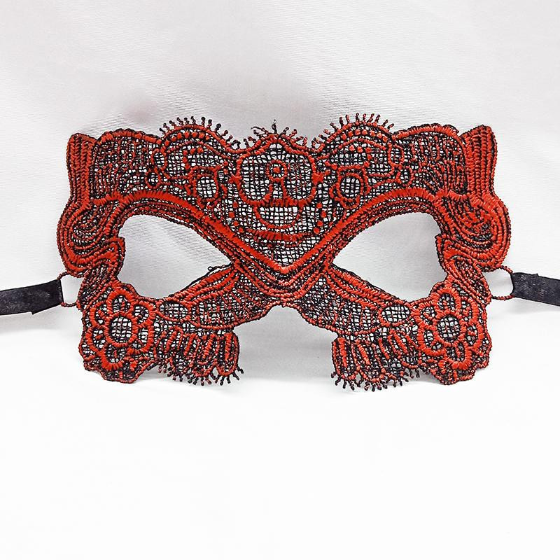 Маска маскарадная праздничная 17 на 9 см красный Киев - изображение 1