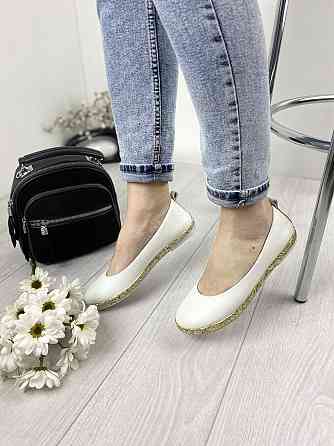 Ditas Балетки жіночі DITAS AST білі (весна-осінь, шкіра натуральна) (3347) лише 37р. Коломия