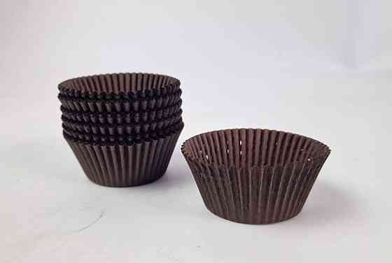 Тартолітка для кексів 125А кругла коричнева D55 H35 (100 шт.) (1 уп.) Харків