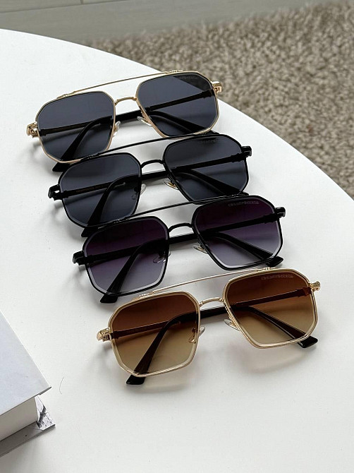 Солнцезащитные очки унисекс Chrome Hearts с металлической оправой на среднее лицо 🔥 MasterSem Киев - изображение 1