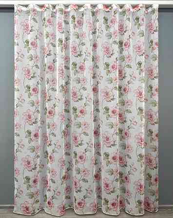 Тюль VR-Textil 1867т Flora Батист Різнобарвний 400х270 см (42-1376) Київ