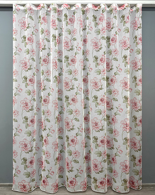 Тюль VR-Textil 1867т Flora Батист Разноцветный 400х270 см (42-1376) Киев - изображение 2