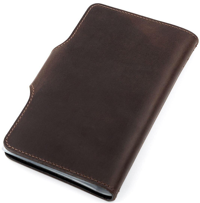 Візитниця велика Shvigel 13904 шкіряна Коричнева Київ - фото 2