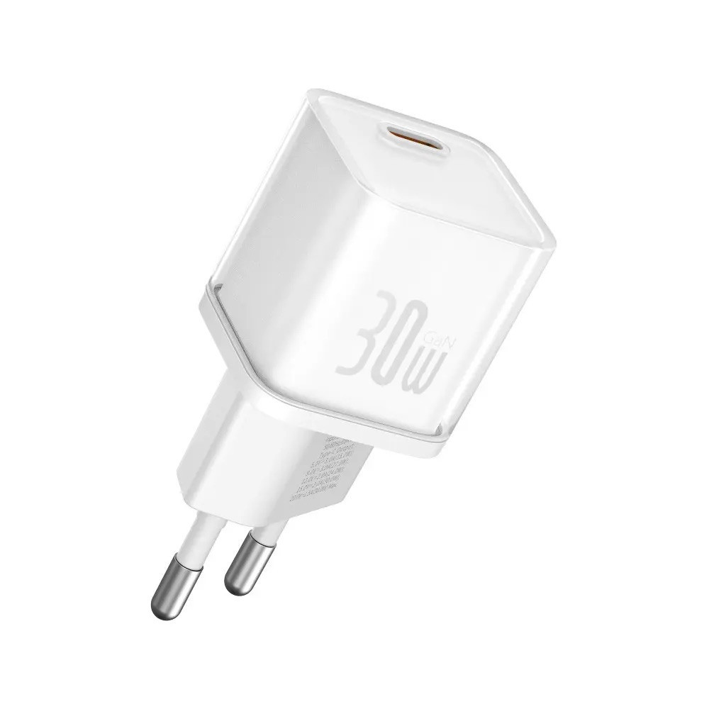 Мережевий зарядний пристрій Baseus GaN5S Fast Charger 1C 30W EU Moon White Одеса - фото 1